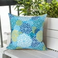 thumbnail image 7 of Outdoor/Indoor Throw Pillows Covers, Decorative Throw Pillows Covers , 16"x16" Square Throw Pillows Covers Bed, Couch, and Patio Furniture (Set of 2, Dahlia Blue), 7 of 7