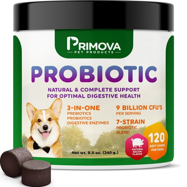Primova Probiotics for Dogs Natural Digestive Enzymes for Dogs 9