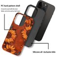 thumbnail image 5 of Magnetic Case for iPhone 14 Pro, Compatible with Magsafe, PC Hard Shell & Silicone Inner Bumper, Shockproof Full-Body Cover Slim Design for iPhone 14 Pro Case - Retro Sunflower, 5 of 5