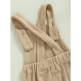 thumbnail image 5 of Baby Girl Boy Short Overall Romper Backless Button Suspender Shorts Sleeveless Strap Jumpsuit One-Piece Outfits, 5 of 7
