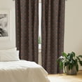 thumbnail image 2 of Ambesonne Baroque Curtains, Vintage Damask Blossom Art, Pair of 28"x84", Charcoal Grey Redbrown, 2 of 5