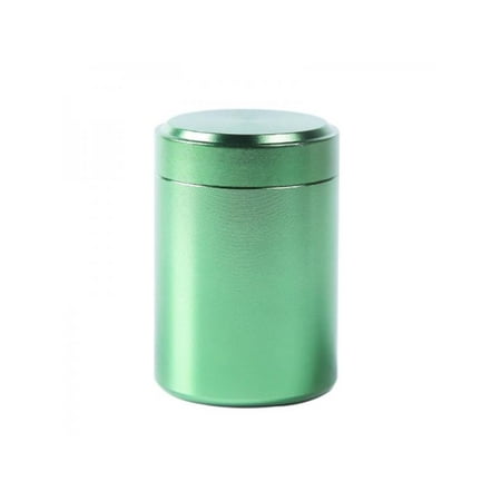 Coffee And Tea Containers MarinaVida Herb Container Airtight Smell Proof Aluminum Stash Jar Tea Coffee Storage Cans Kitchen ()