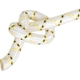 thumbnail image 5 of netuera Arborist Bull Rope, 3/4 Inch by 150 Feet 24 Strand High Strength Tree Rope for Flagpole Halyard Clothesline Camping Sailing Swings (White Yellow & Black,44KN), 5 of 6