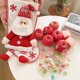 thumbnail image 4 of RV Bolsa de regalo de punto con adornos navideños, muñeco de nieve tridimensional, decoraciones para árboles de Navidad, bolsa de dulces de 45x28cm, 2 uds. oso de fresa Electrónica, 4 of 5