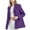 Purple, variant on Womens Casual Oversized Blazer Button Down Long Sleeve Lapel Work Office Blazer Jackets with Pockets Hot Pink L
