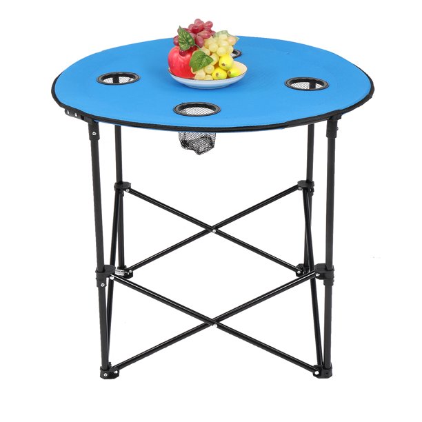 Outdoor Folding Table Oxford Cloth Round Folding Camping Tables