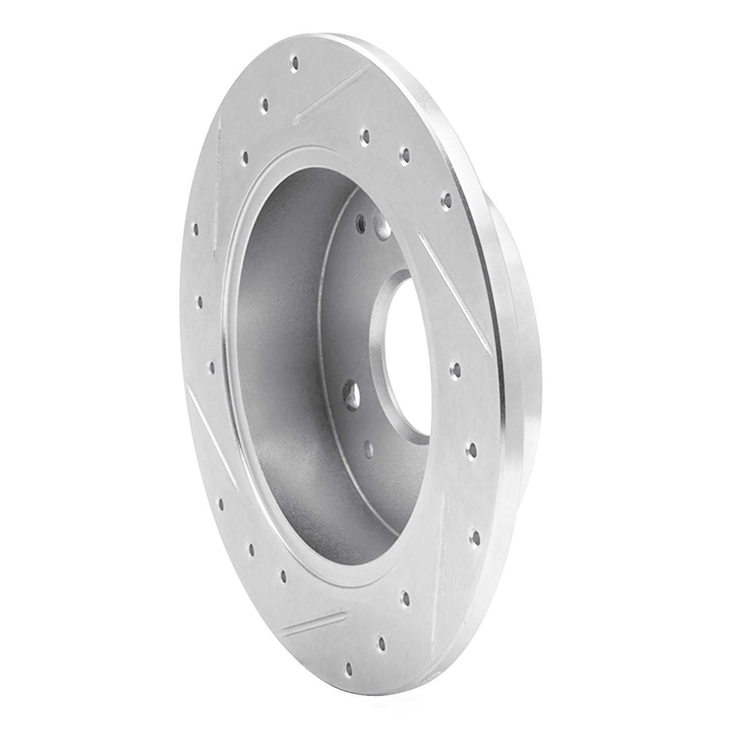 Dynamic Friction Company 631-59019R DFC Brake Rotor - Drilled And Slotted - Silver