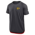 thumbnail image 4 of Men's Fanatics Charcoal Chicago Blackhawks Authentic Pro Rink Raglan Performance T-Shirt, 4 of 5