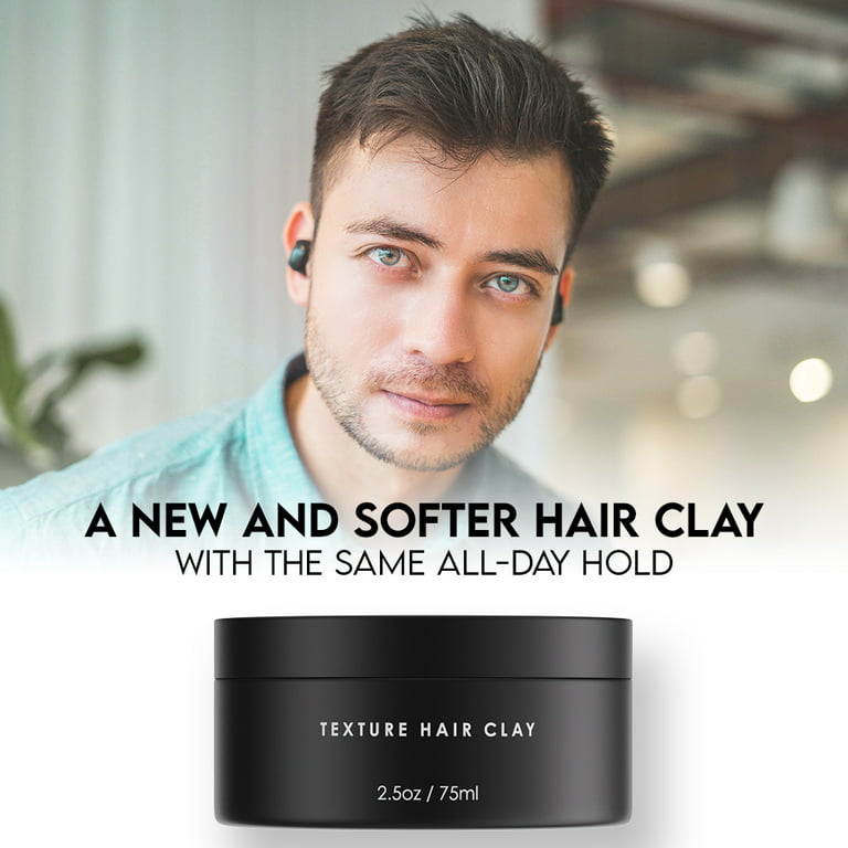 Forte Series Control Hair Clay for Men Premium Hair Styling (2.5 oz)