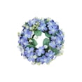 thumbnail image 2 of Artificial Floral Wreath | Wildflower Candle Holder Ring | Home Decor for Living Room, Wedding, Photography Prop | 8 Inch Multi-Color Plastic Flower Arrangement for Table Centerpiece, 2 of 6