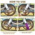 thumbnail image 5 of Uxcell 4 Pack Aluminum Alloy Bike Pegs Anti-Skid Fit 3/8 inch with Stripe Green Purple, 5 of 7