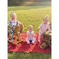 thumbnail image 5 of BemeyourBBs Western Baby Girl Cowgirl Outfit Newborn Hosptial Coming Home Outfits Infant Footed Romper Doll Collar Boots Cow Print Long Sleeve Footie Jumpsuit Fall Winter Spring Clothes, 5 of 9