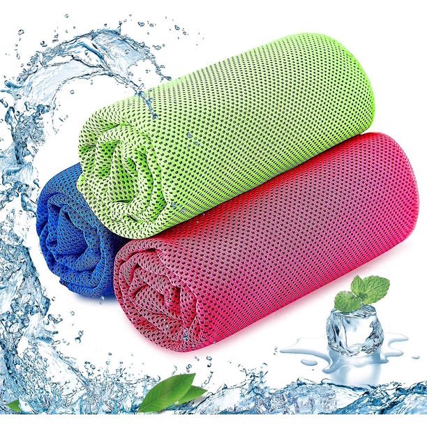 Toalla de enfriamiento, Toalla de hielo Toalla de microfibra Toalla fría suave y transpirable