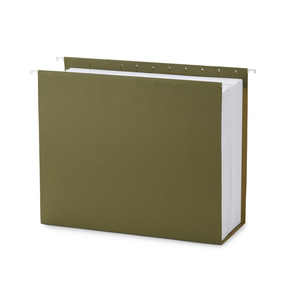 Blue Summit Supplies Extra Capacity Hanging File Folders, 25 Reinforced