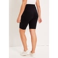 thumbnail image 2 of June & Vie Women's Plus Size Classic Bike Shorts, 2 of 3