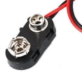 thumbnail image 4 of MesaSe 15cm Double Wires Lead Press Buckle I Type 9V Battery Clip Connector Plug Holder, 4 of 8