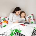 thumbnail image 5 of Homewish Motorcycle Speed Race Bedding Comforter Set 2pcs for Female Men Women,Geometric Plaid Grid Twin Comforter Sets Microfiber,Extreme Sport Breathable Bedding Set,Luxury Bedroom Decor, 5 of 8