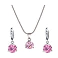 thumbnail image 1 of Minnieouse Conjunto de pendientes y collar de aleación para mujer, conjunto de joyería elegante y de moda para ocasiones amplias y aplicables Ropa, zapatos y accesorios Miscelánea rosa, 1 of 6