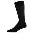 thumbnail image 4 of MeMoi Men's 3 Pair Pack Assorted Mercerized Cotton Blend Crew Socks - Mens - Male, 9-11, Black, 4 of 7