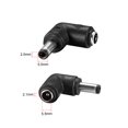 thumbnail image 2 of Adaptador de corriente de conector hembra a hembra de 90 grados, negro 10, 2 of 3