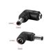 thumbnail image 2 of Adaptador de corriente de conector hembra a hembra de 90 grados, negro 10, 2 of 3