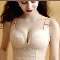thumbnail image 4 of Arnsht Women's New Style Push Up Bra Solid Color Soft Comfort Breathable Padded Underwire Lace Bra Lift Up Everyday Bra Beige 34F, 4 of 9