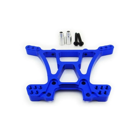 Traxxas Stampede 4x4 1:10 Aluminum Alloy Rear Shock Tower Hop Up Upgrade, Blue by Atomik RC - Replaces Traxxas Part