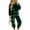 Army Green, variant on Fashion Women's Plaid Flannel Pajama Set Long Sleeve Round Neck Top and Jogger Pants Sleepwear Nightwear for Fall Winter Daily Wear Cozy Soft Comfy