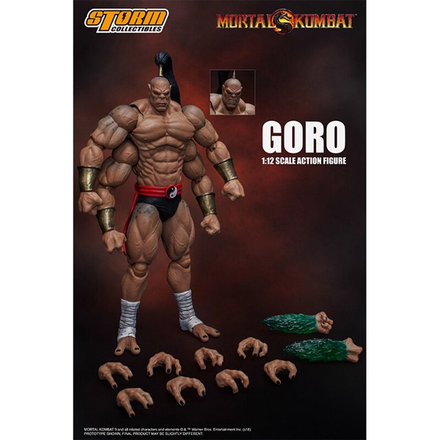 Original Storm Toys 1/12 GORO-MORTAL KOMBAT figura de acción modelo decorativo coleccionable juguete regalo de cumpleaños Gao Jinjia LED