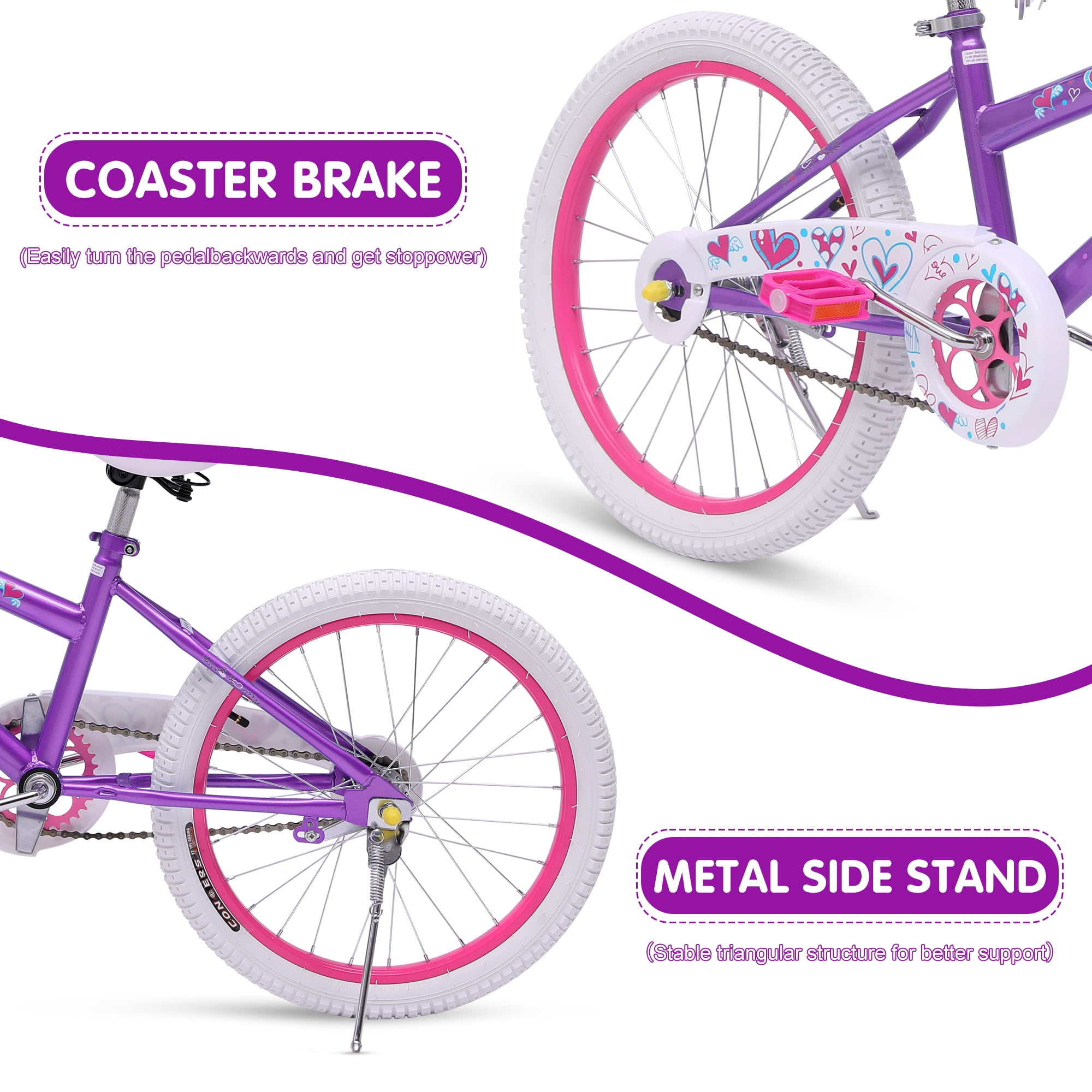 SUGIFT 20 in. Kids Bike Child Bicycle for Girls Age 7-14 Years