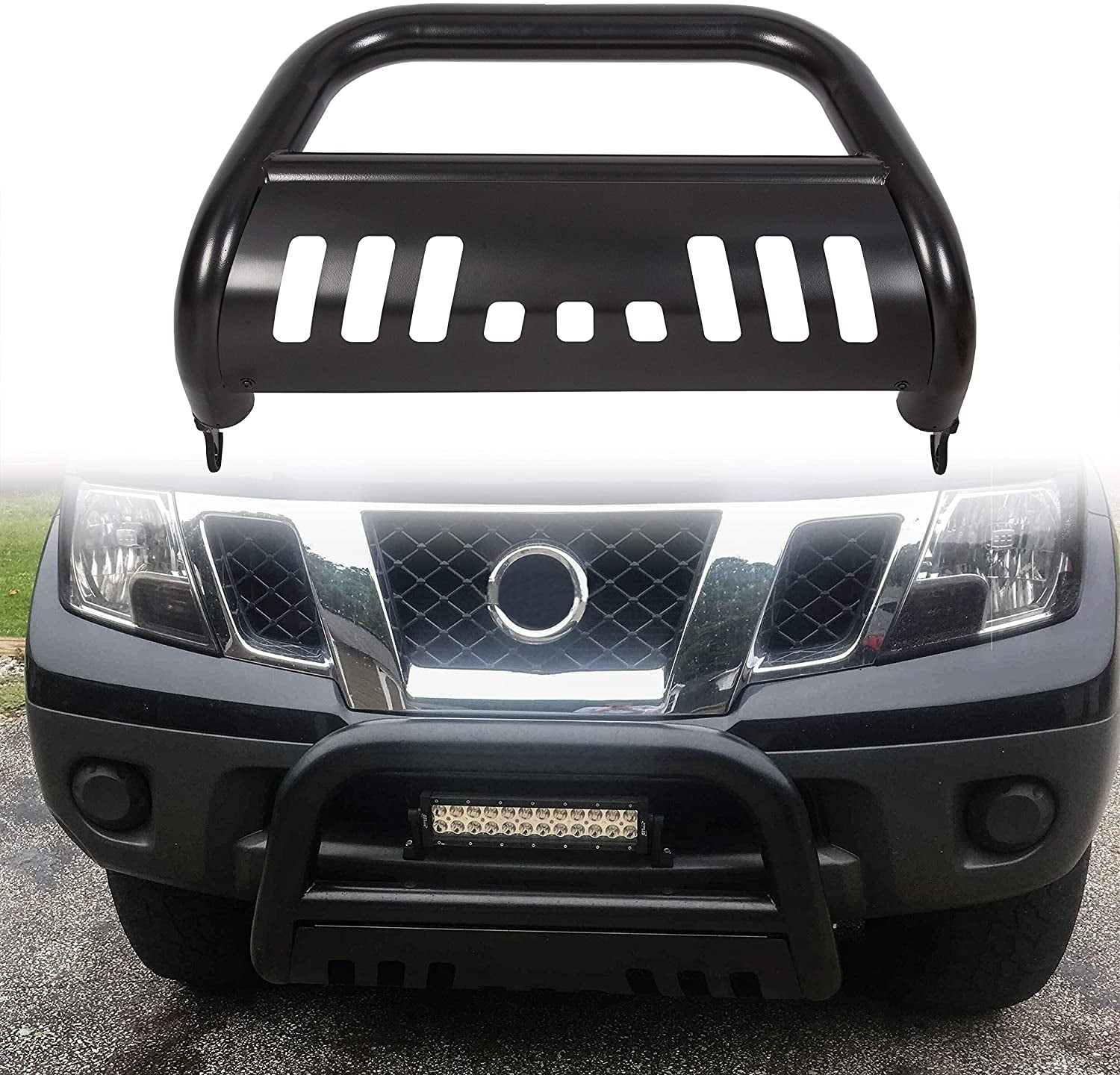 HECASA 3" Push Front Bumper Bull Bar for 20052019 Nissan Frontier