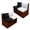 Black & White Stars, variant on Chririnla RV Dinette Cushion Covers 2 Pack Stretchable Blue Rose Buttterfly Camper Seat Slipcover Non Slip Washable Sofa Couch Cover for Travel Trailer