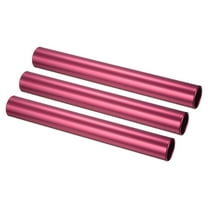 Relay Track Baton Aluminum Tube Field Running Race Stick for Athletics Sport, Red 3 Pack