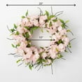 thumbnail image 4 of Sullivans Artificial Apple Blossom Wreath 20"H Pink, 4 of 4