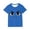 Blue, variant on Boys Lovely Expression Print Short Sleeve T-Shirt Solid Color, Loose Comfortable Graphic Tee for Summer, for 3-10 Years