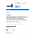 thumbnail image 2 of Outer Tie Rod End - Compatible with 2000 - 2005 Toyota MR2 Spyder 2001 2002 2003 2004, 2 of 2