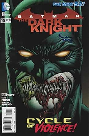 Batman Dark Knight #10 Signed by David Finch VF/NM