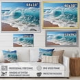 thumbnail image 4 of Designart "Aqua Force Of The Sea Surge I" Coastal Floater Framed Wall Decor, 4 of 5