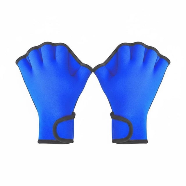 kowaku Webbed Swim Gloves Adjustable Wrist Strap Swimming Hand Paddles Ergonomic Design for Swimmers, Beginners, Pool