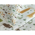 thumbnail image 4 of Ambesonne Cartoon Animal Quilted Bedspread Set 3 Pcs, Grunge African, King Size, Multicolor, 4 of 5