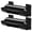 Black, variant on Atopoler 4 Pcs Wall Mounted Trash Bag Holder,No Drilling Plastic Garbage Bag Organizer Rack for Kitchen Bathroom Entryway Balcony,Black Color
