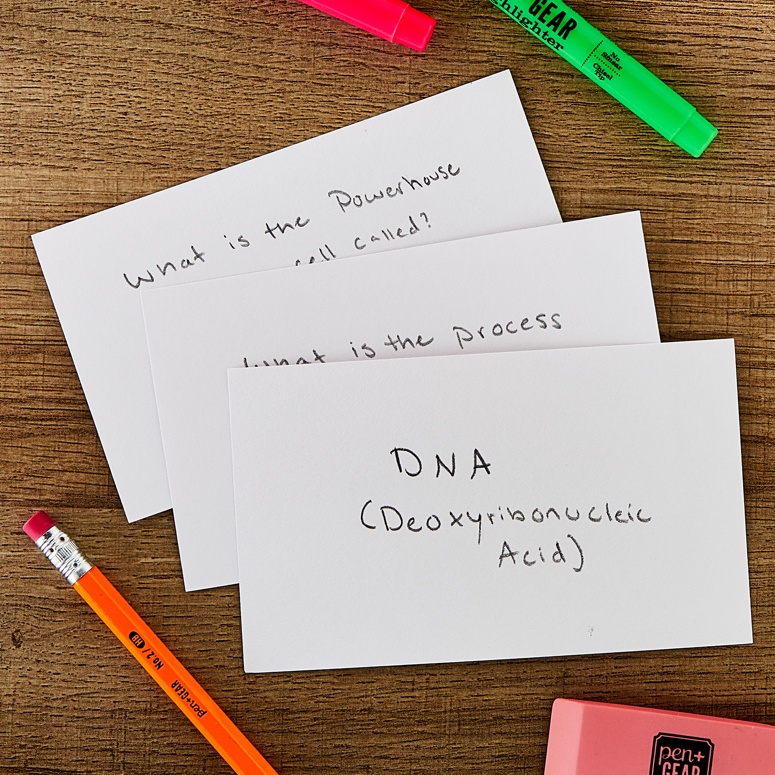 Tarjetas de índice Pen+Gear en blanco, 3" x 5", blancas, 100 piezas 4