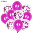 thumbnail image 2 of 60 Pack 12 inches, pearl -colored balloons+sequins balloon | Latex Balloons | Party BalloonsRose red, 2 of 5