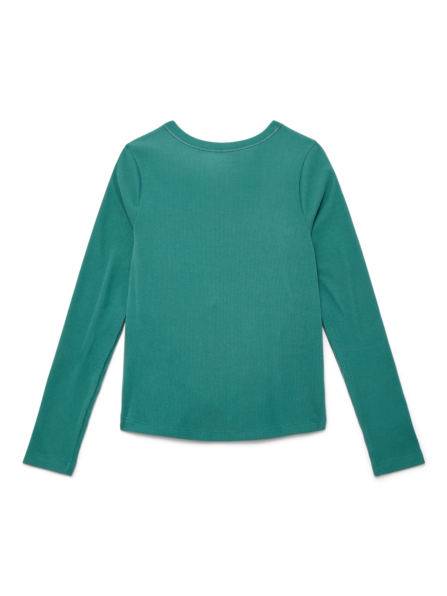 Weekend Academy Girls Henley Tee with Long Sleeves, Sizes 4-18