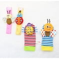 thumbnail image 3 of Juego De 4 Uds. De Calcetines Con Sonajero Para Bebé, Juego De Calcetines Con Sonajero De Muñeca Y Buscador De Pies, Juguetes De Desarrollo, Regalo Para Recién Nacidos Eigraketly AP005487-00, 3 of 6