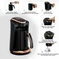 thumbnail image 7 of Any Morning LI23201S Turkish Coffee Maker, Stainless Steel Double Spout Pot, 8.4 oz - 4 Cups, 7 of 7