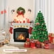 Gymax Arbre de Noël en Fibre Optique Pré-Éclairé 6Ft avec Support de Lumières LED Coloré – image 3 sur 10