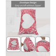 thumbnail image 6 of Valentine's Day Body Pillow Case Cover - Microfiber Bed Throw Pillow Covers, Pink Red Love Heart Decorative Lumbar Pillow Cover with Envelope Closure for Sofa/Travel 20"x54", 6 of 6