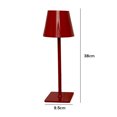 thumbnail image 3 of Lámpara De Escritorio Lámpara de escritorio LED Lámpara de mesa nórdica con control táctil para dormitorio de cocina (cuadrado rojo) Likrtyny Para estrenar, 3 of 6