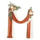 thumbnail image 3 of Kit de flores artificiales para arco de boda con cortina de arco, corona de rosas para arco de boda Naranja, 3 of 9